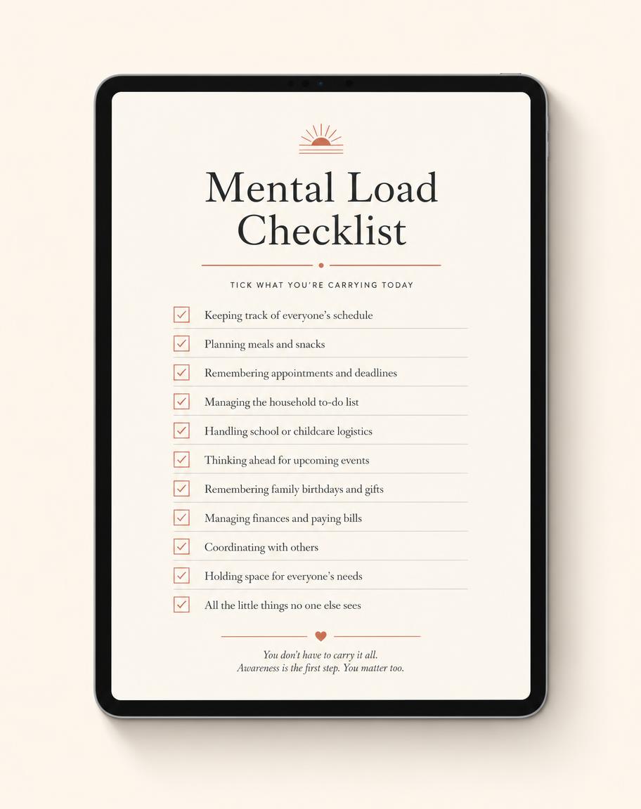 Mental Load Checklist product cover