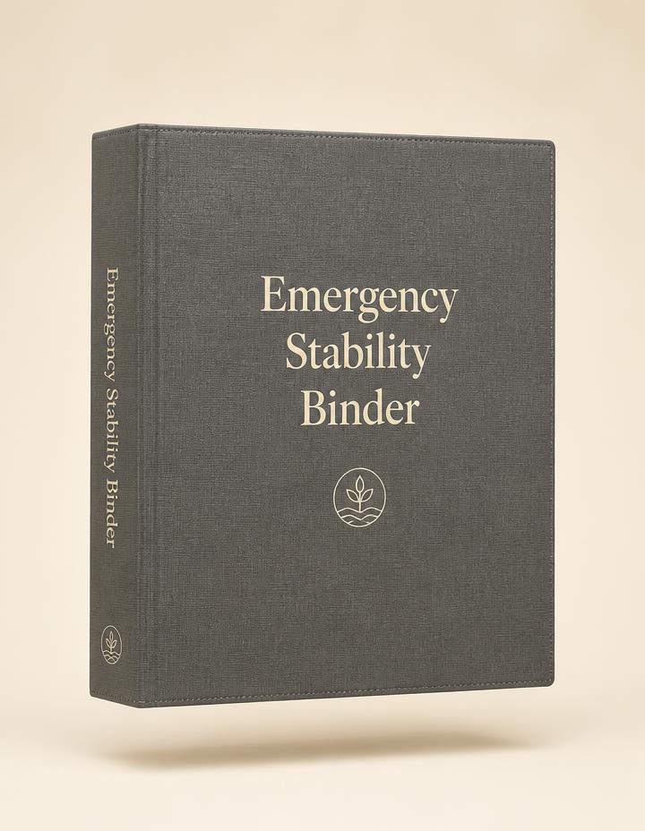 Emergency Stability Binder product cover